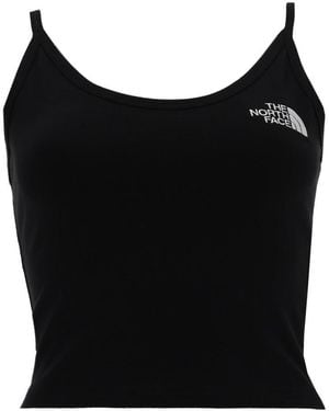 The North Face Logo Scoop Neck Top - Black