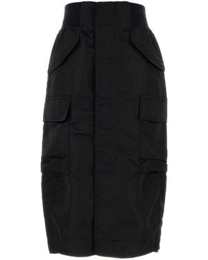 Sacai Nylon Skirt - Black