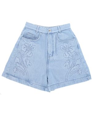 Marques'Almeida Merken Almeida Lichtblauwe Denim Shorts