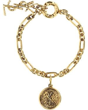 Saint Laurent Metal Bracelet - Metallic
