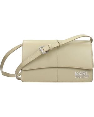 KARL LAGERFELD Kore Crossbody Bag Polyurethane/Tea - Natural