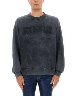 DSquared² Sweatshirt With Logo - Grey