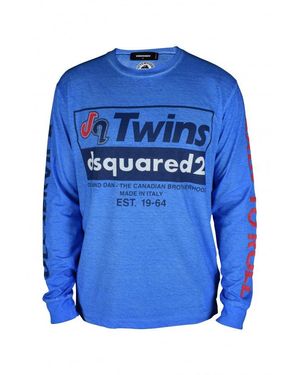 DSquared² Long Sleeve T Shirt - Blue