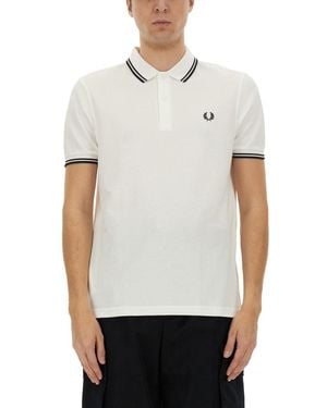 Comme des Garçons "Strong Will" Polo Shirt - White