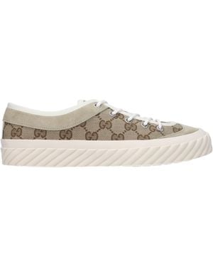 Gucci Sneakers Männer Stoff Beige - Braun