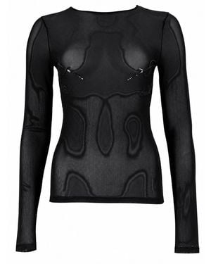 Jean Paul Gaultier Top Needles - Black