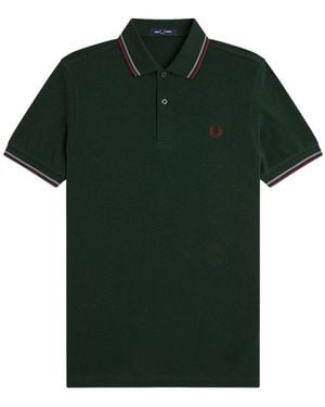 Fred Perry Polo With Logo - Green