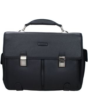 Piquadro Workbags Leather/Adriatic - Blue