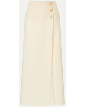 LeKasha Linen Skirt - White