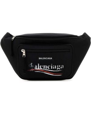 Balenciaga Nylon Explorer Belt Bag - Black