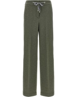 Peserico Lurex Sweatpants - Green