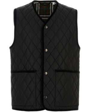 Burberry Quilted Vest - Black