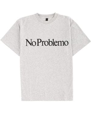 No Problemo T-shirt With Logo - White