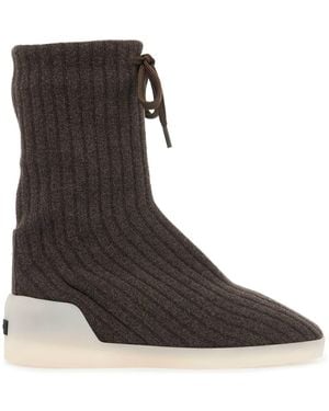 Fear Of God Knit Hi Ankle Boots - Brown