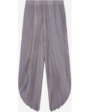 Giorgio Armani Pleated Jersey Trousers - Purple