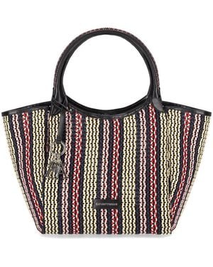 Emporio Armani Woven Shopping Bag - Multicolour