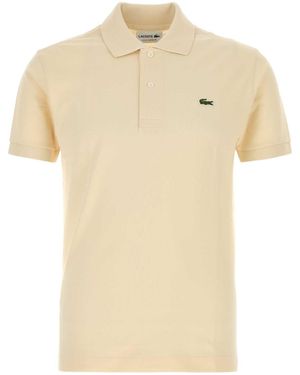 Lacoste Cream Piquet Polo Shirt - Natural