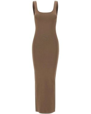 Entire studios Square Neck Knit Midi - Natural