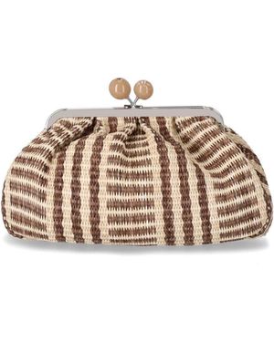 Weekend by Maxmara Pasticcino Locri Medium Bicolor Clutch - Natur