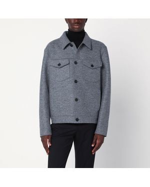 Harris Wharf London Light Wool Jacket - Gray