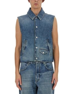 Givenchy Denim Vest - Blue