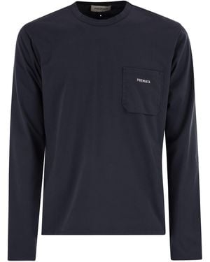 Premiata Katoenen Jersey T -shirt - Blauw