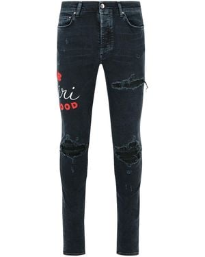 Amiri Schwarze Baumwolljeans - Blau