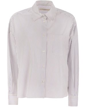 Weekend by Maxmara Aureo Cotton Poplin Shirt - White