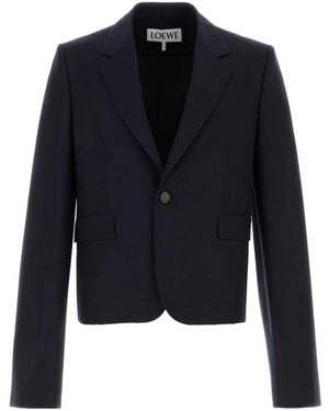 Loewe Midnight Wool Blazer - Blue