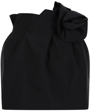 Magda Butrym Bow Mini Skirt - Black