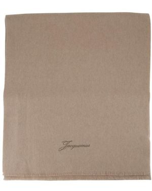 Jacquemus L'Echarpe Tailleur Wool Beige - Marron