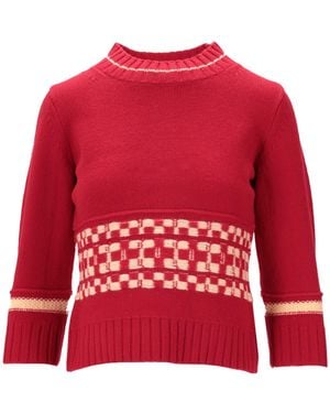 B.B. Wallace Trui Met Ronde Hals - Rood