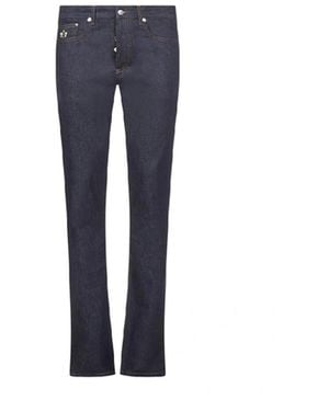 Dior Homme X Kaws Bee Logo Jeans - Blue