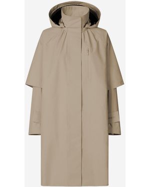 Save The Duck Nylon Jacket With Hood - Natural