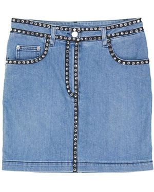 Moschino Couture Cotton Denim Rock - Blau