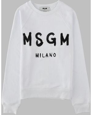 MSGM Cotton Sweatshirt - Grey