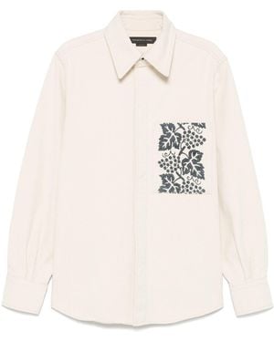 FEDERICO CINA Indelebile Classic Denim Shirt - White