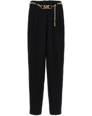 MICHAEL Michael Kors Chain Belt Pants - Black