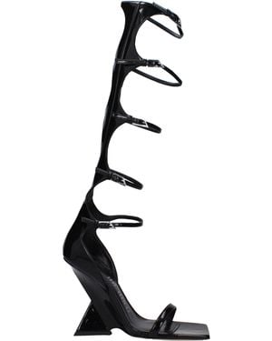 The Attico Stivali Grace Donna Vernice Nero - Black