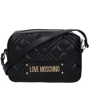 Love Moschino Liebe Moschino -Umhängetaschen Frauen Polyurethan Schwarz/Gold