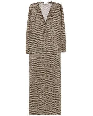 Siyu Money-Kaftan-Kleid - Natur