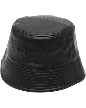 Arte' Pu Leren Buckethat - Zwart