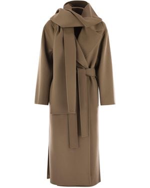 Max Mara Artur Cashmere Dressing Gown Coat in Natural | Lyst