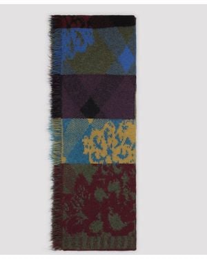 Dries Van Noten Mati Sjaal - Blauw