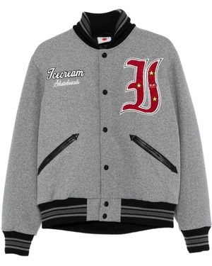 ICECREAM Bomberjacke aus Eiscreme-Baumwolle - Grau