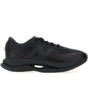 Junya Watanabe Black Synthetic Leather And Fabric Man X New Balance Trainers