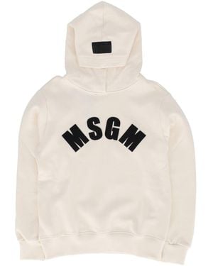 MSGM Sudadera Con Capucha Niña Crema/Crema - Neutro