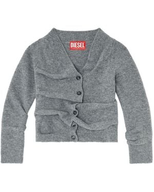 DIESEL Cropped-Cardigan - Grau