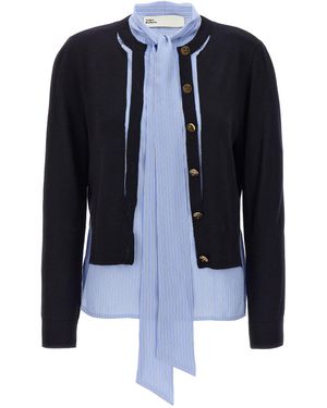 Tory Burch 'Cashfeel' Strickjacke ausgestattet - Blau