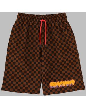 Sprayground Dynamic Adventure Mini Shorts For Kids - Brown